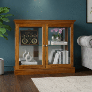 bufet tv kayu jati model minimalis modern