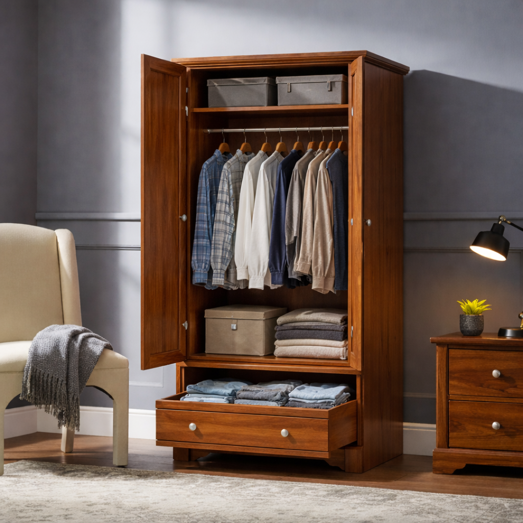 lemari pakaian jati klasik 2 pintu lemari pakaian jati klasik 2 pintu