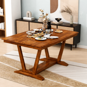 bufet tv kayu jati model minimalis modern