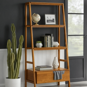 bufet tv kayu jati model minimalis modern