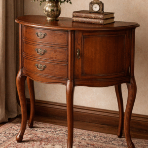 meja konsol jati klasik ukiran elegan